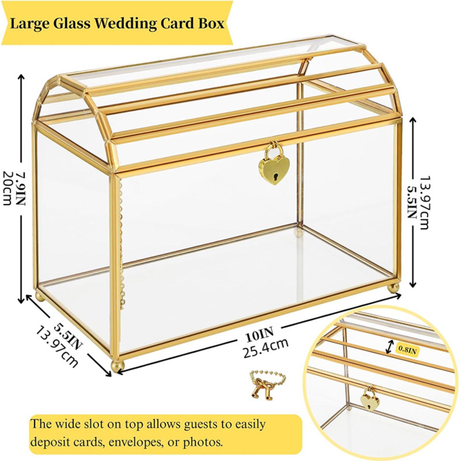 Glass Wedding Card Box Storage – обзор и цена Event Party Box