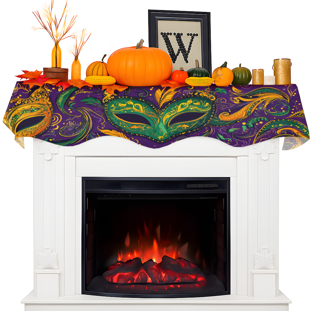 1Pc Carnival Mask Fireplace Sc – обзор и цена Party Banner Gold
