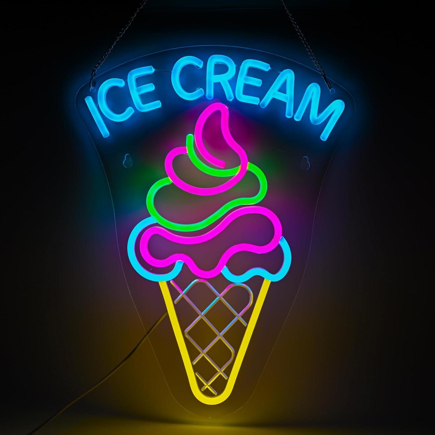 Ice Cream Neon Sign Dimmable D – обзор и цена Neon Sign Party