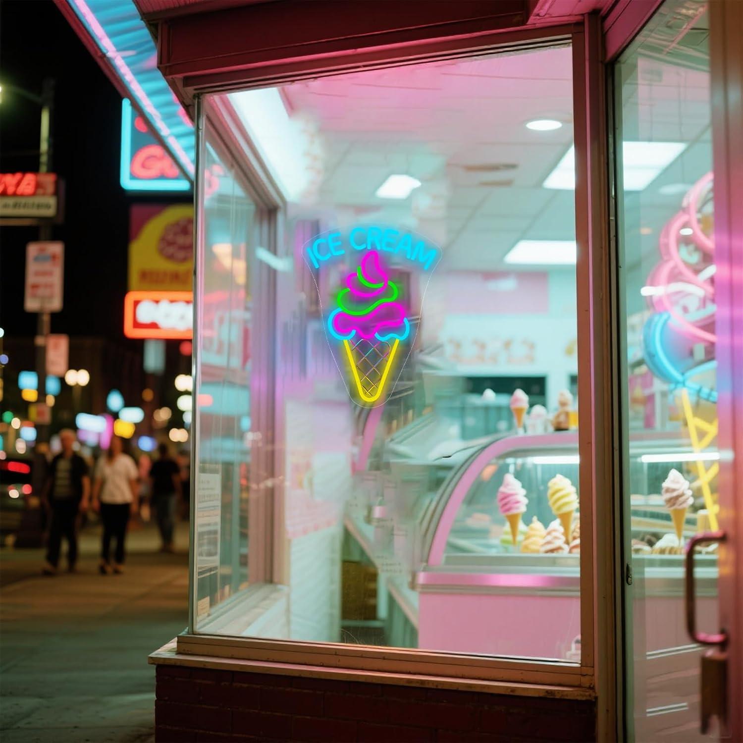 Ice Cream Neon Sign Dimmable D – обзор и цена Neon Sign Party