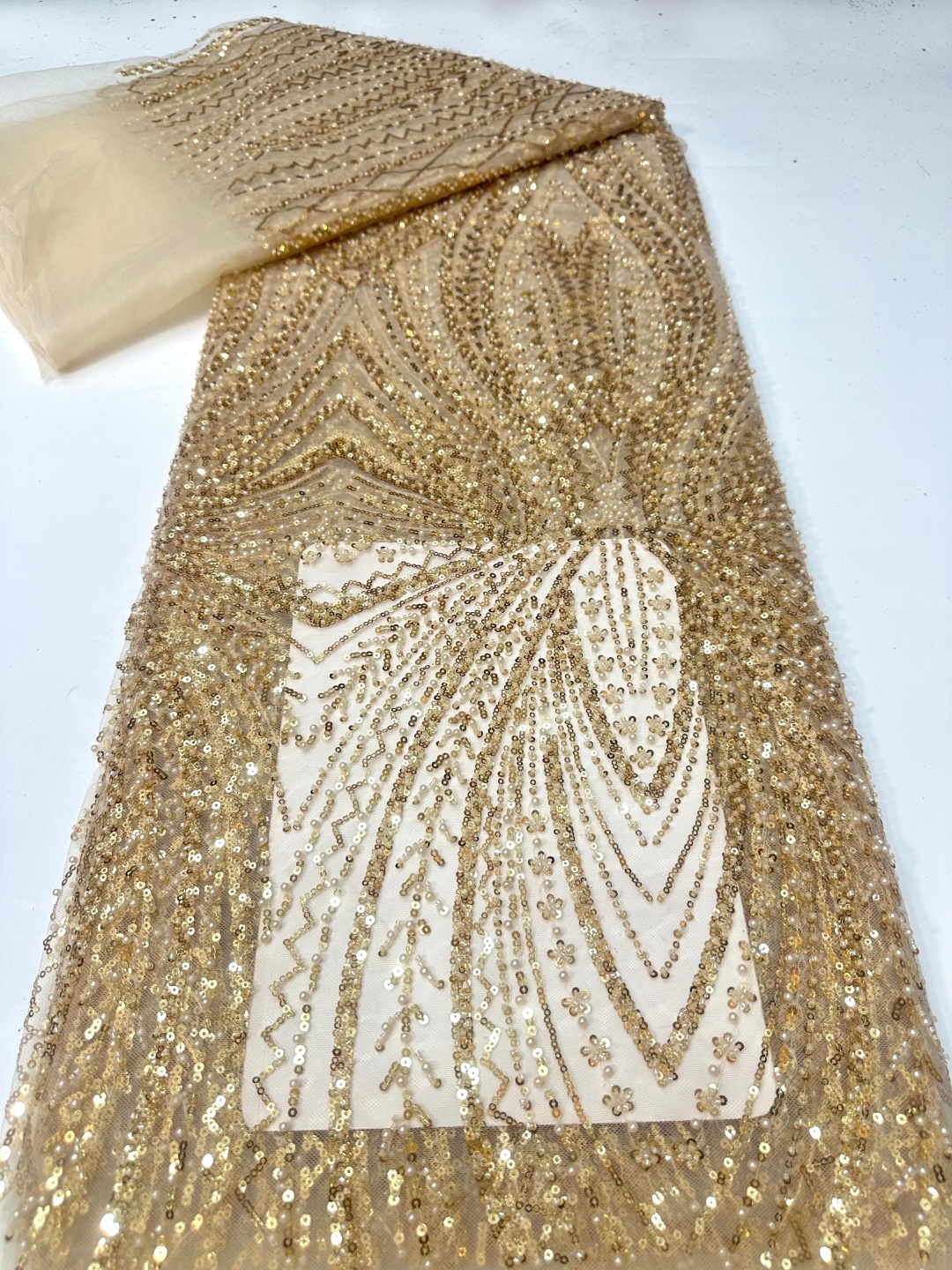 African Lace Fabric Sequins Be – обзор и цена Glitter Tablecloth