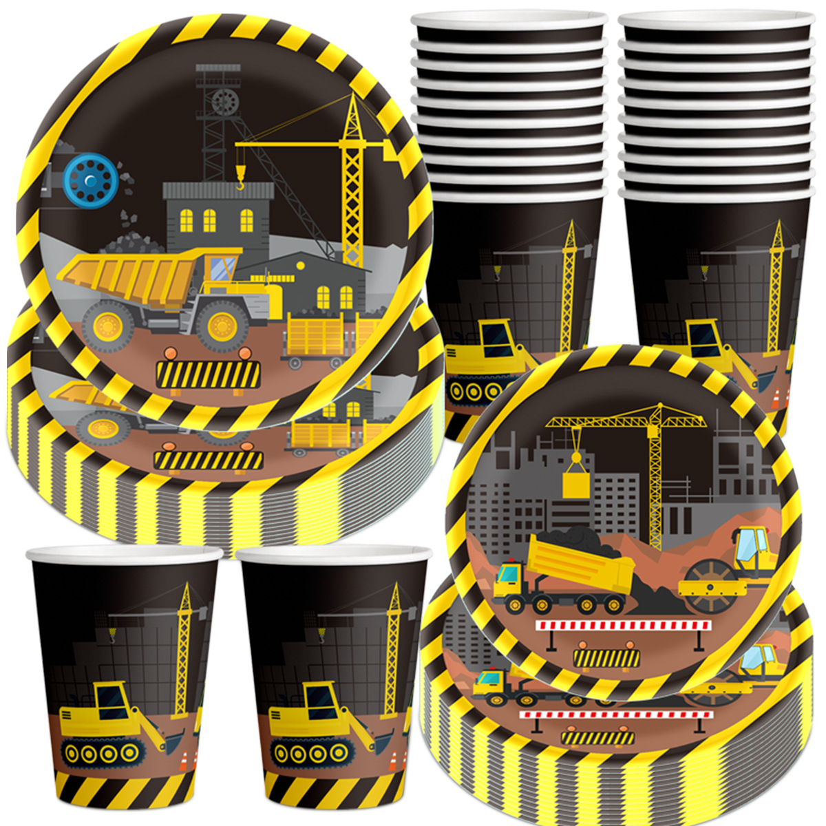Excavator Themed Plates, Paper – обзор и цена Event Z