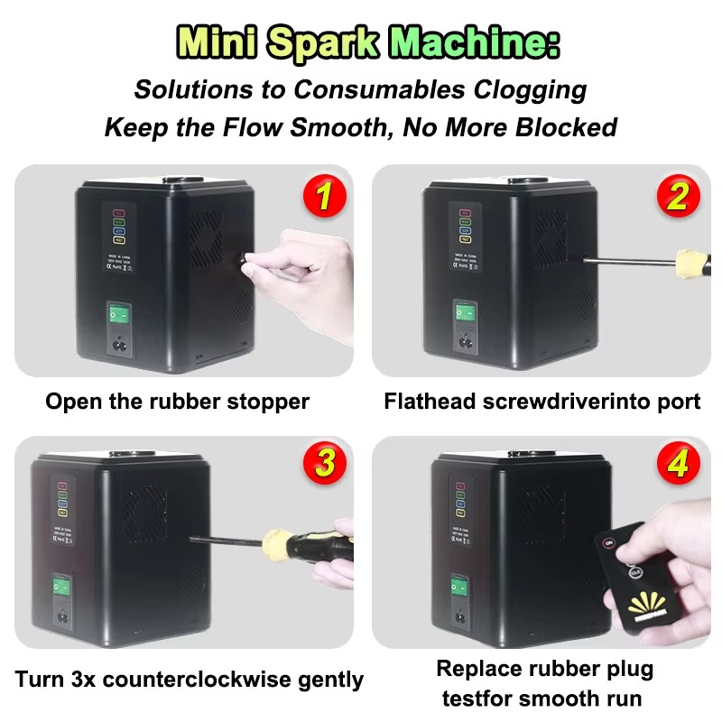 4PACK 350W Mini Cold Spark Mac – обзор и цена Event Party Dj