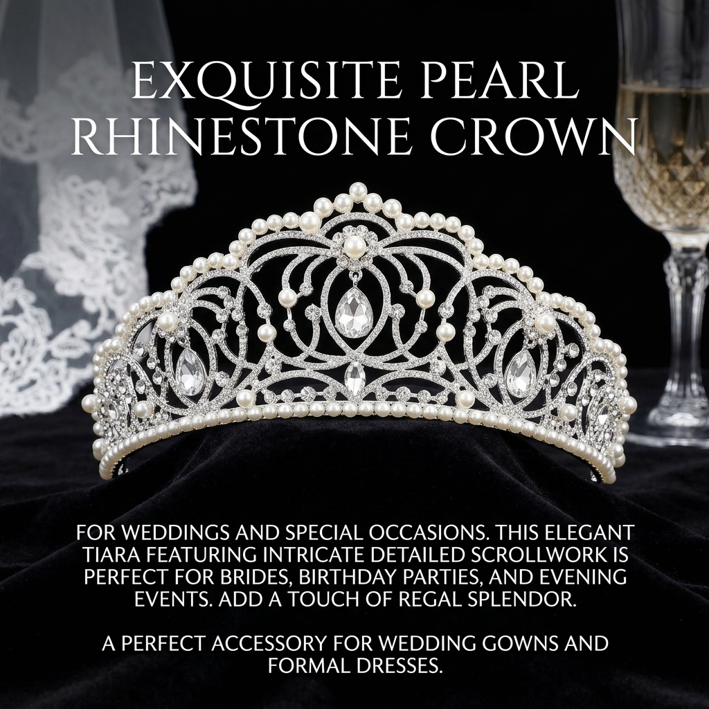 Rhinestone Crown for Wedding B – обзор и цена Event & Party Supply Photos