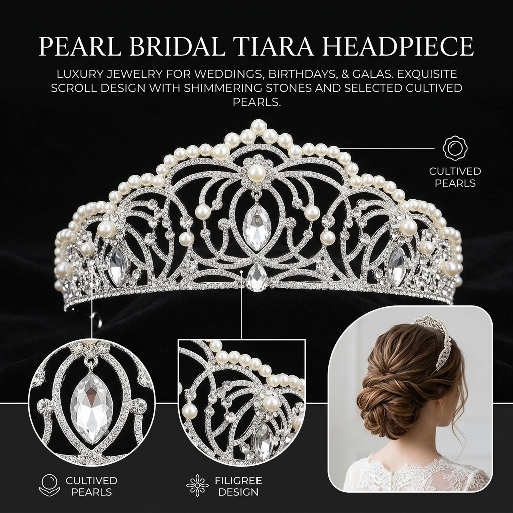 Rhinestone Crown for Wedding B – обзор и цена Event & Party Supply Photos