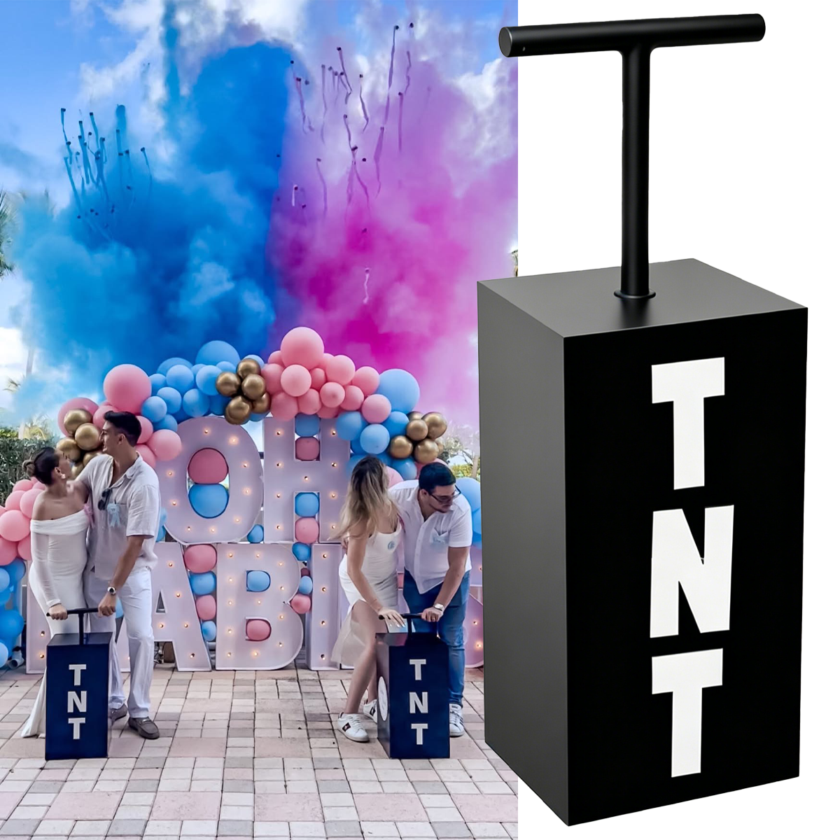 Tnt Gender Reveal Machine Kit  – обзор и цена Confetti Cannon Tube