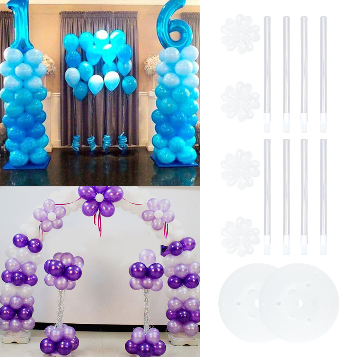 2Sets Balloon Column Stand Kit – обзор и цена Balloon Arch Kit