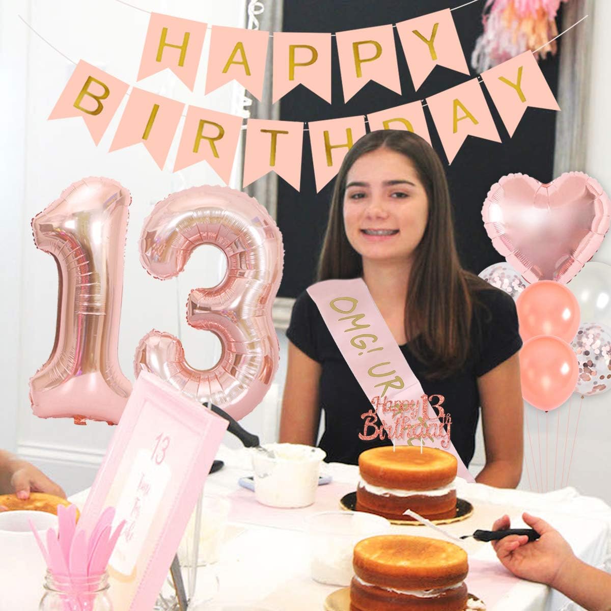 13th Birthday Party Decoration – обзор и цена Party Banner Gold