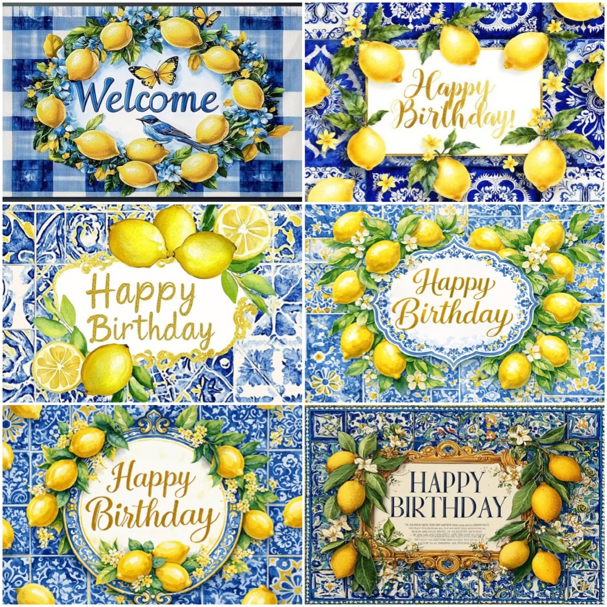 Lemon Birthday Party Decoratio – обзор и цена Dessert Table Backdrop