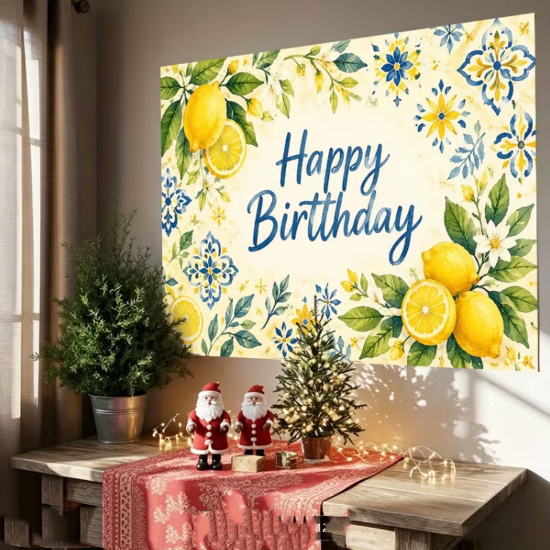 Lemon Birthday Party Decoratio – обзор и цена Dessert Table Backdrop