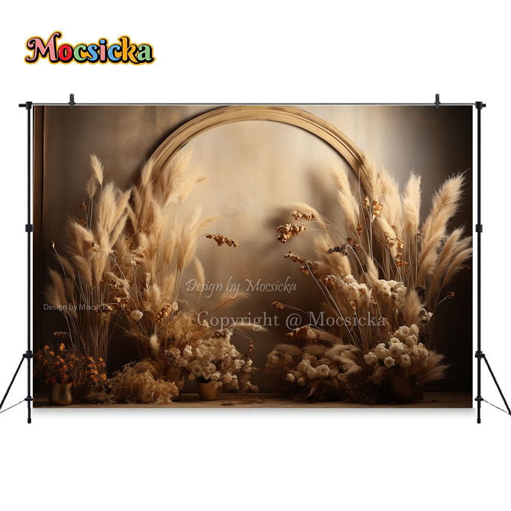 Mocsicka Boho Retro Brown Phot – обзор и цена Dessert Table Backdrop