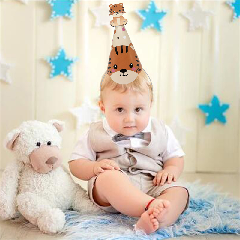 6Pcs Jungle Animal Paper Hats  – обзор и цена Party Hat Cone