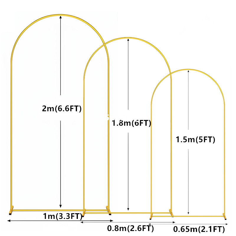 1pc Gold Metal Arch Backdrop S – обзор и цена Balloon Arch Kit