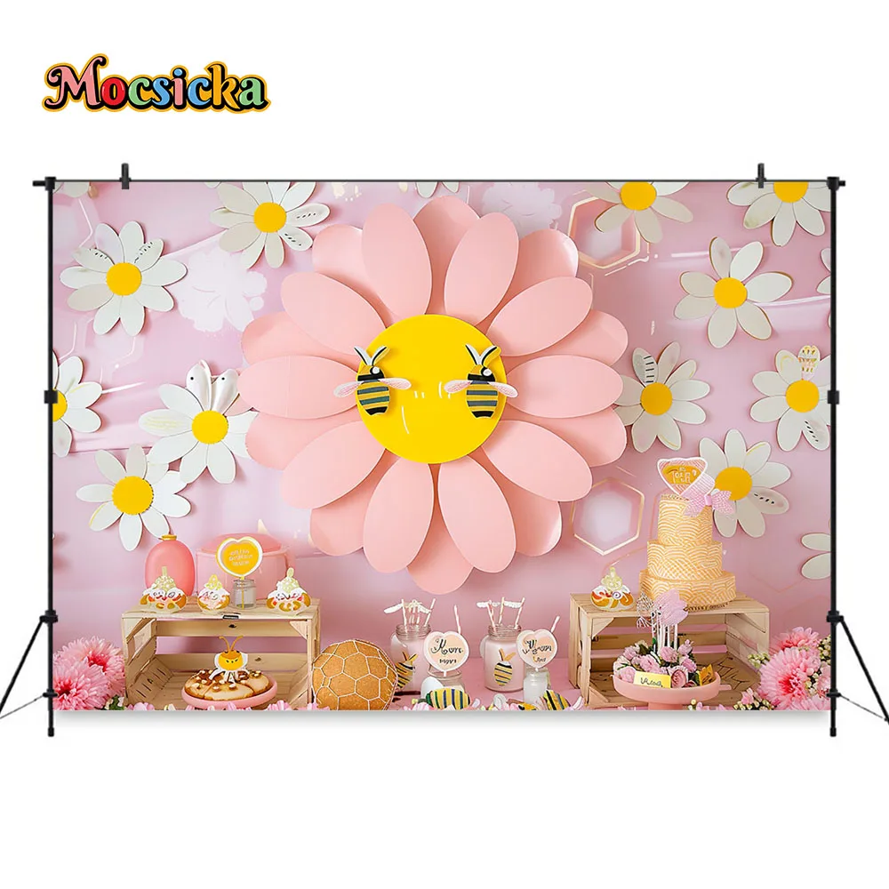 Mocsicka Sweet Daisy Girl Birt – обзор и цена Dessert Table Backdrop