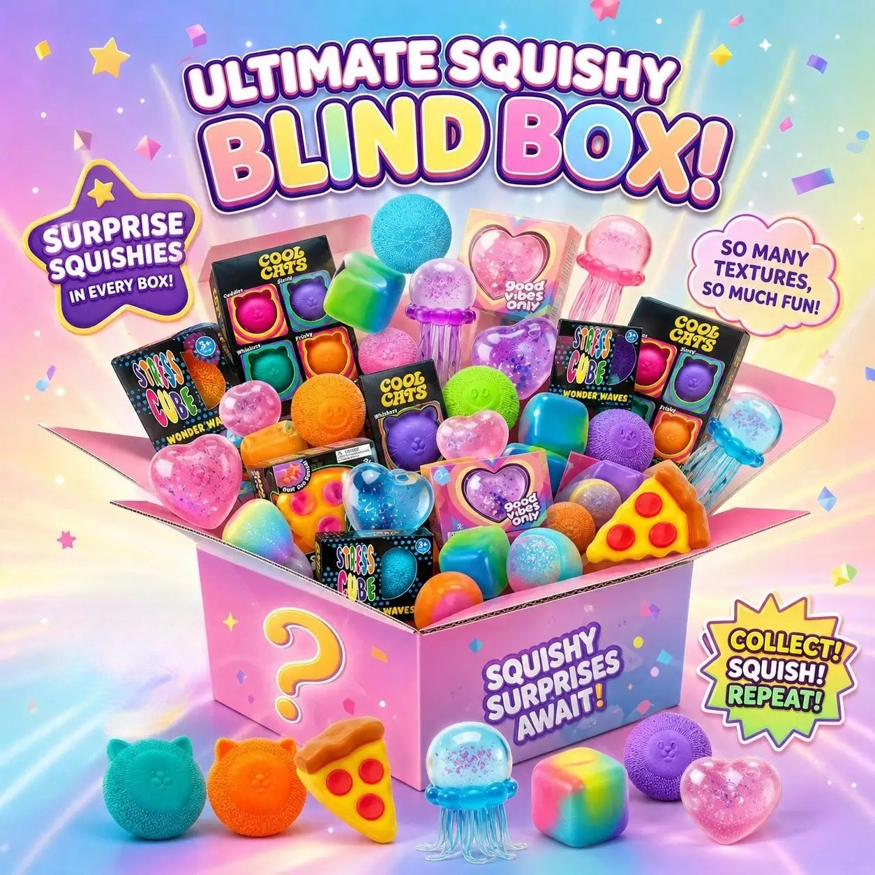 100+ Pieces Assorted Squishy F – обзор и цена Event Party