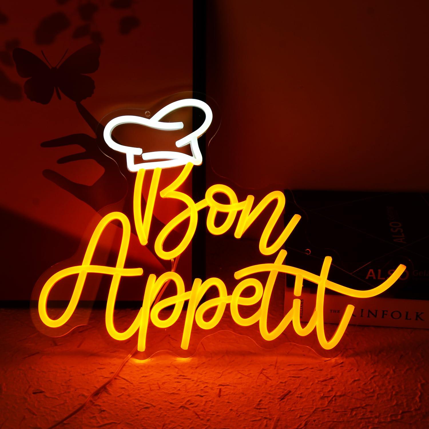 Bon Appetit Chef Hat Neon Sign – обзор и цена Neon Sign Party