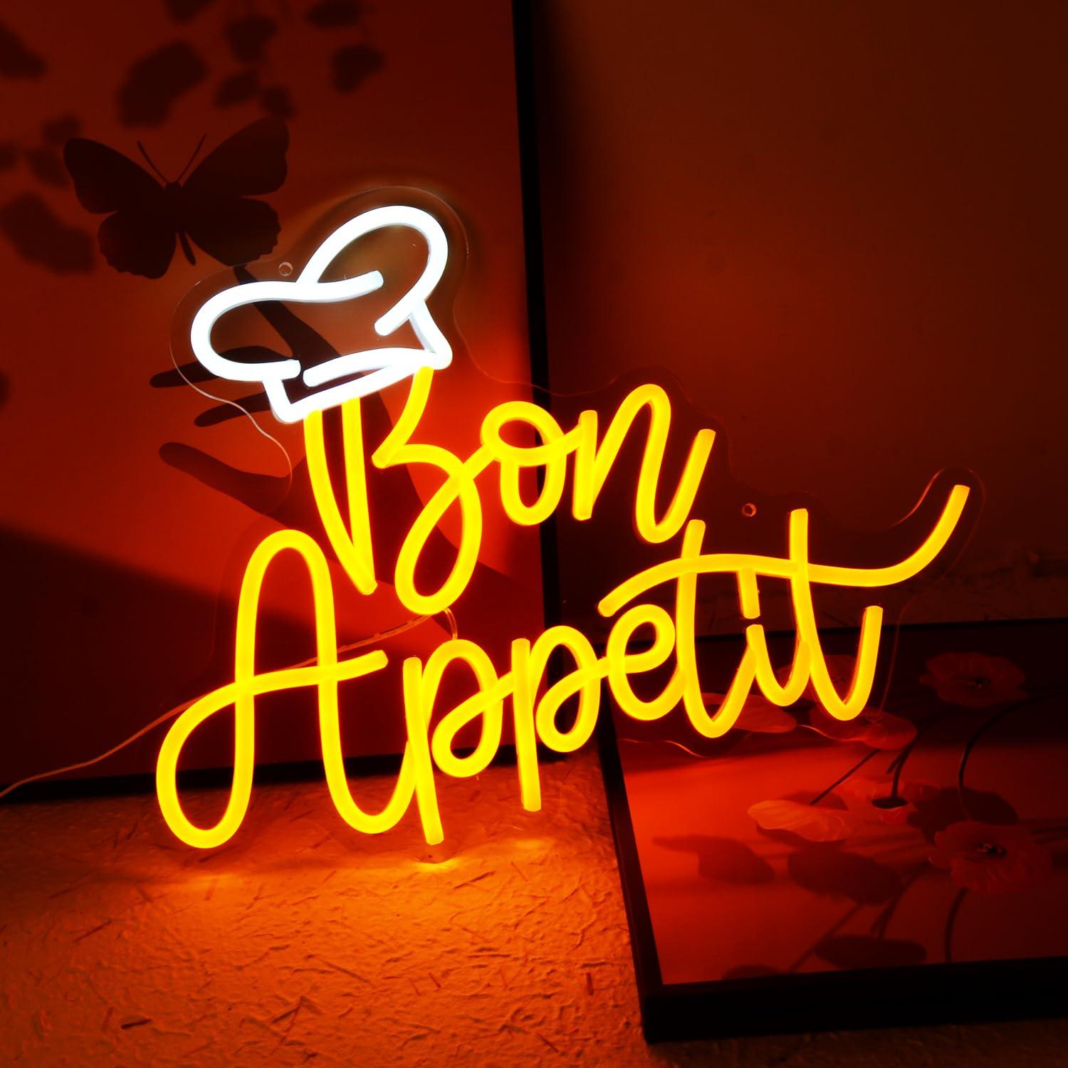Bon Appetit Chef Hat Neon Sign – обзор и цена Neon Sign Party