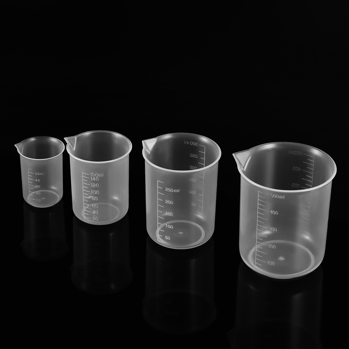 4pcs 50Ml 150Ml 250Ml 500Ml Pl – обзор и цена Plastic Cup 50Pcs