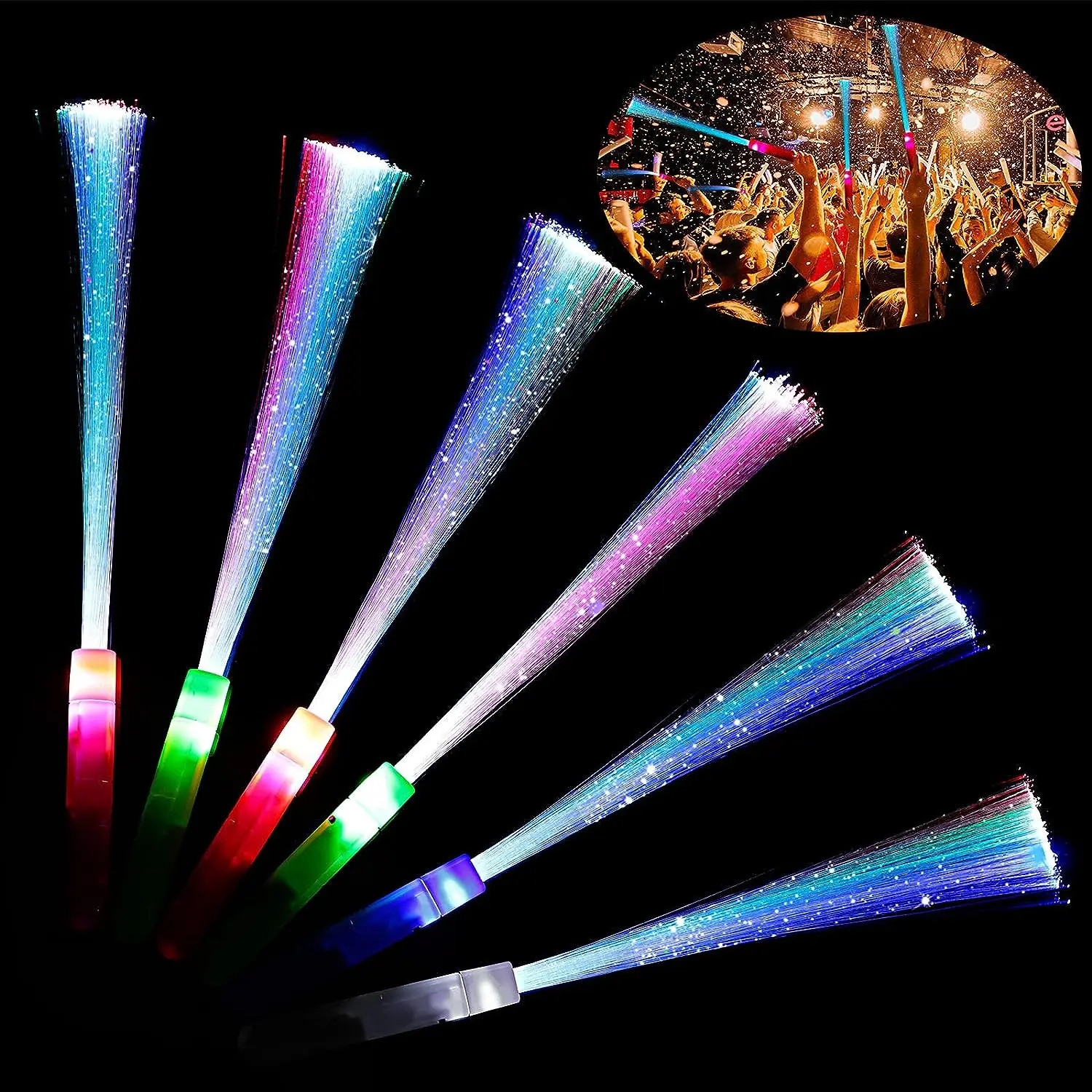 8/12/16Pcs Fiber Optic Wands G – обзор и цена Cotton Candy Cone