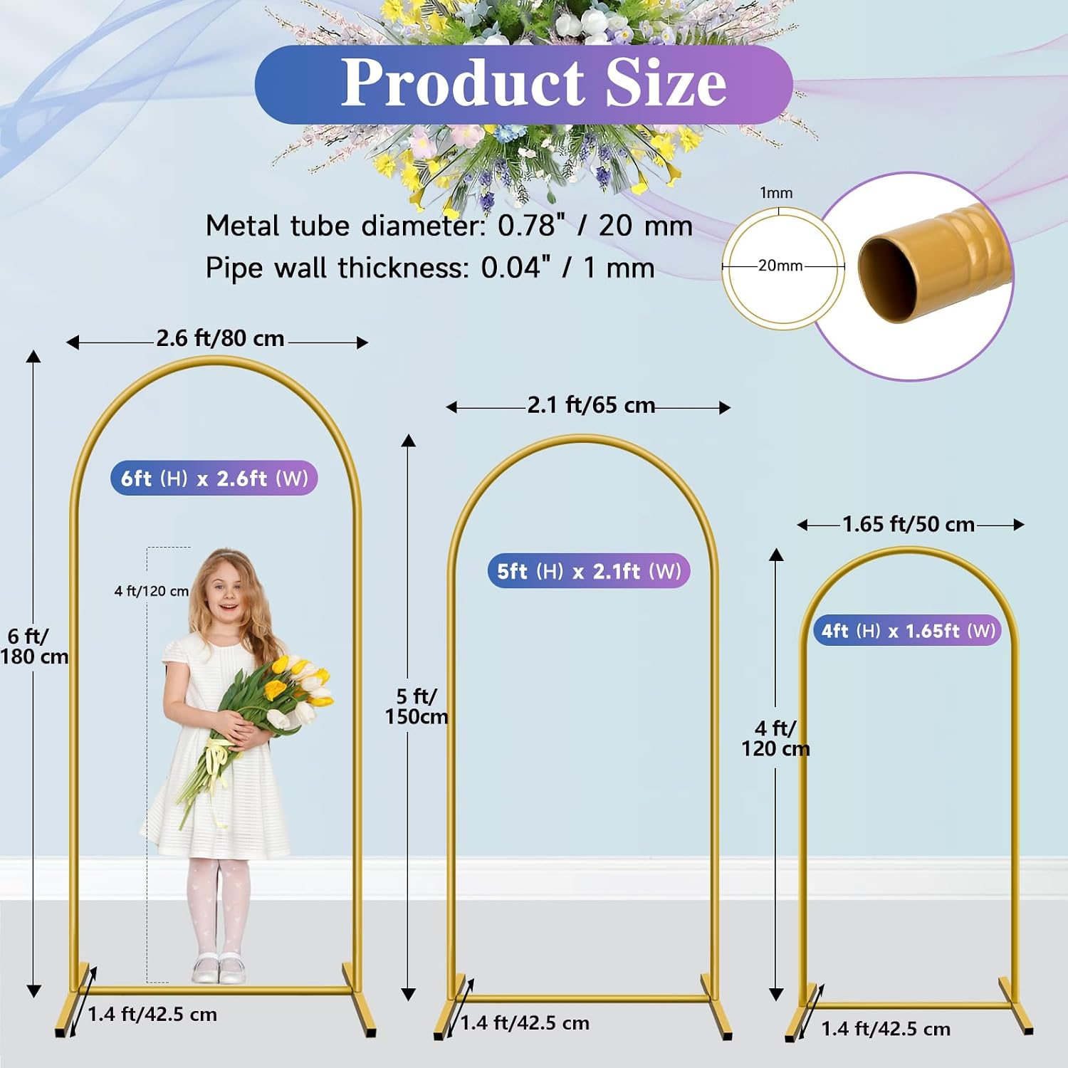 Hemmotop Metal Arch Backdrop S – обзор и цена Balloon Arch Kit