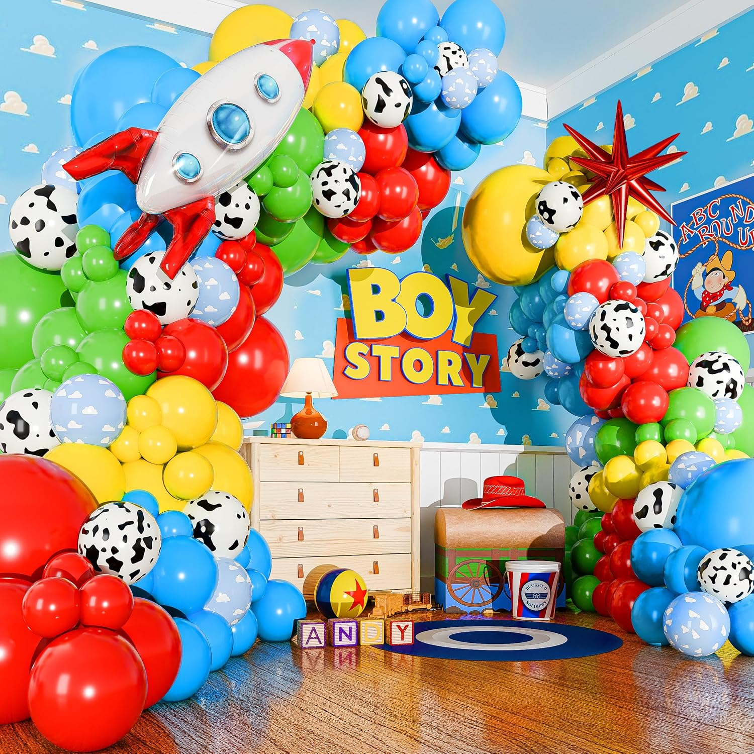 BOY Story 5 Birthday Balloon A – обзор и цена Balloon Arch Kit