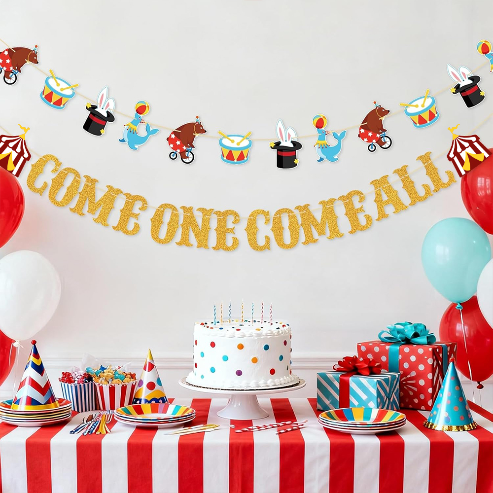 Gold Come One Come All Circus  – обзор и цена Party Banner Gold