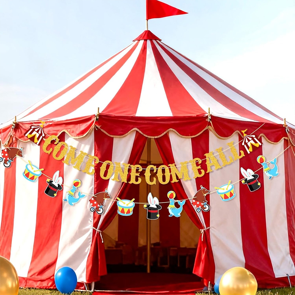 Gold Come One Come All Circus  – обзор и цена Party Banner Gold