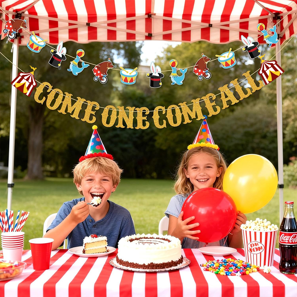 Gold Come One Come All Circus  – обзор и цена Party Banner Gold