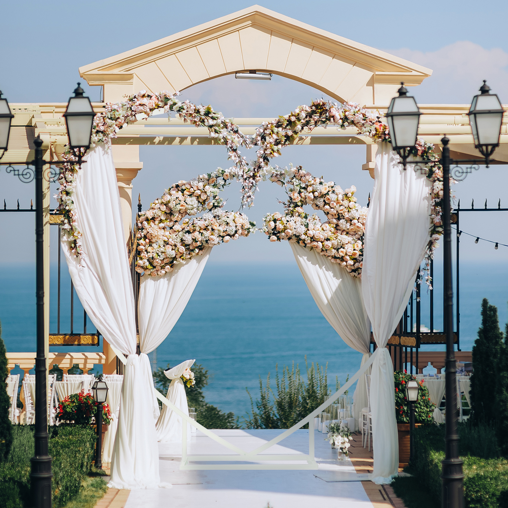 Heart Shaped White Metal Ballo – обзор и цена Balloon Arch Kit