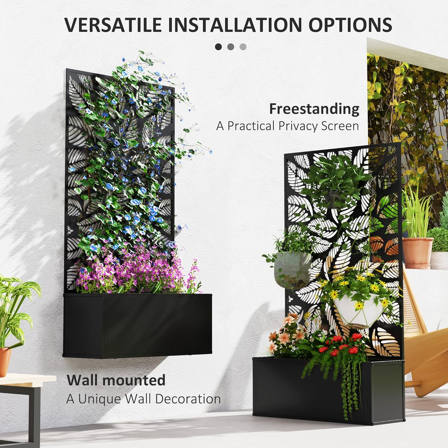 Metal Raised Garden Bed with T – обзор и цена Flower Wall Panel