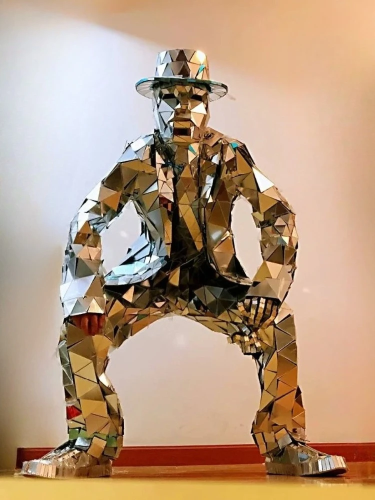 Mirror Man Costume Sliver glas – обзор и цена Event Party Dj