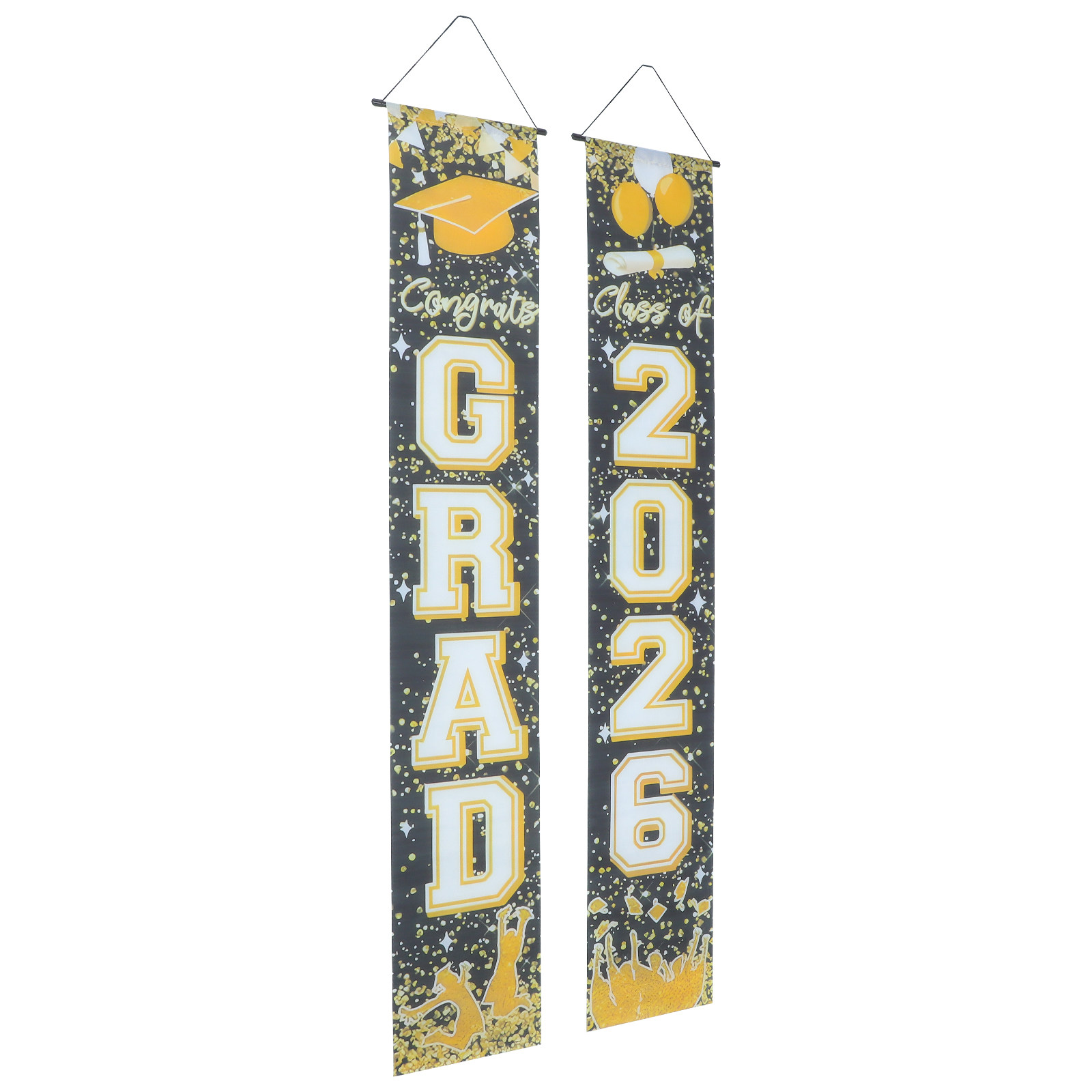 1Pair Graduation Door Couplet  – обзор и цена Party Banner Gold