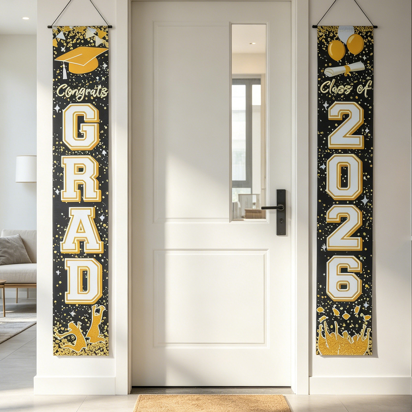 1Pair Graduation Door Couplet  – обзор и цена Party Banner Gold