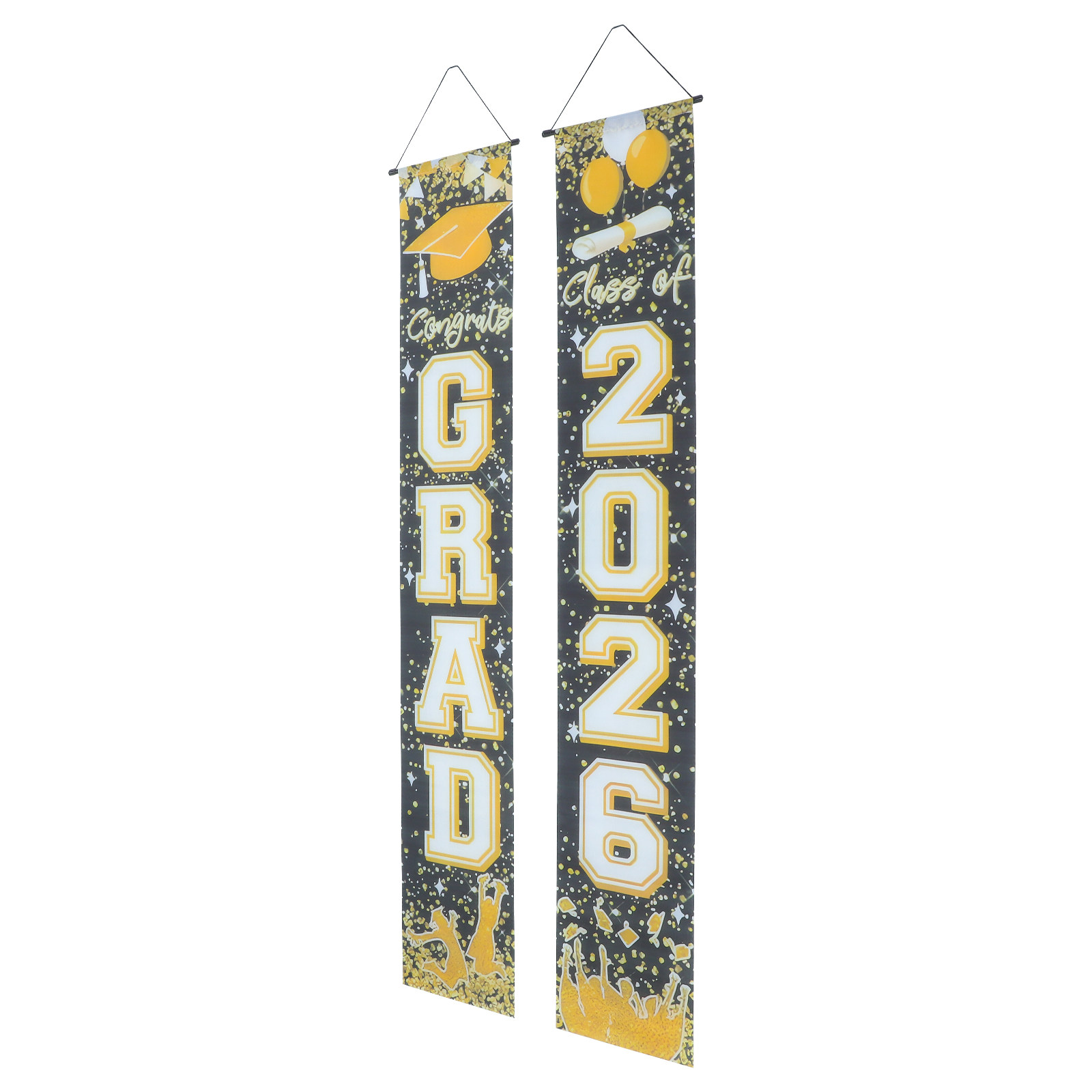 1Pair Graduation Door Couplet  – обзор и цена Party Banner Gold