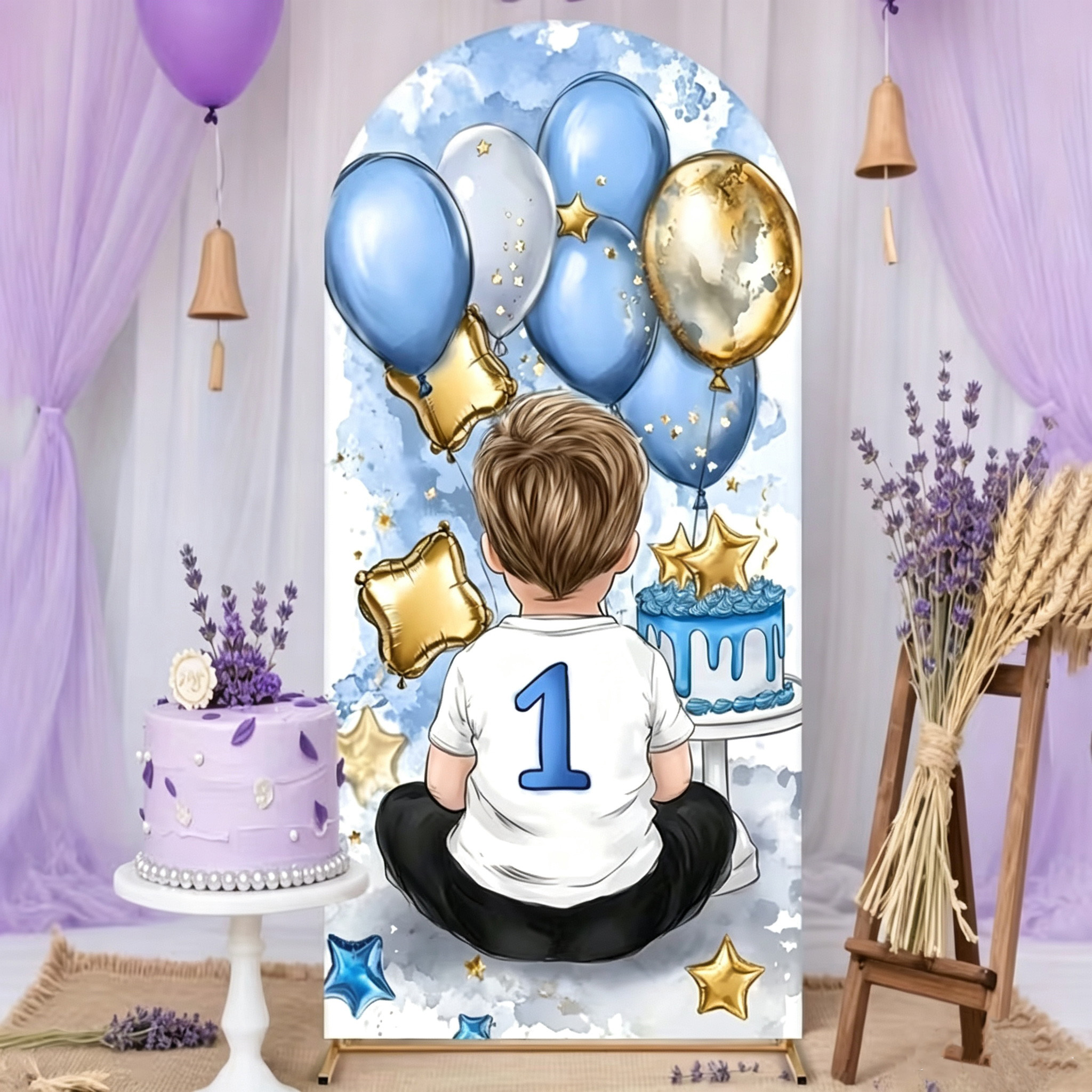 A Little Boy Pattern Arch Back – обзор и цена Dessert Table Backdrop