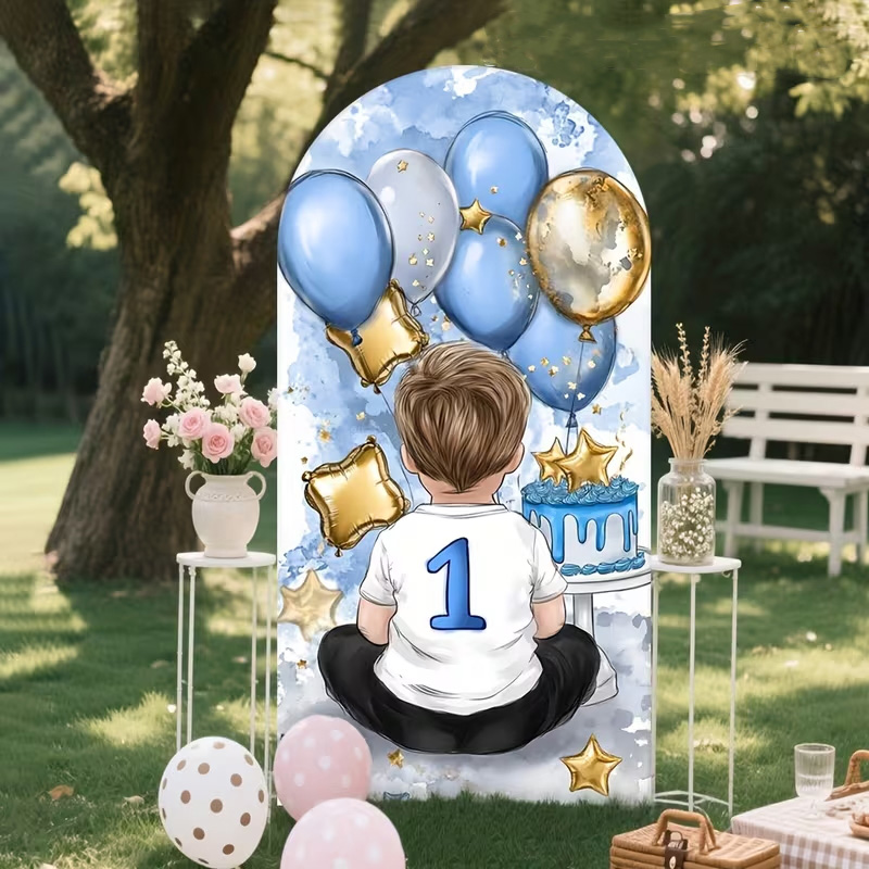 A Little Boy Pattern Arch Back – обзор и цена Dessert Table Backdrop