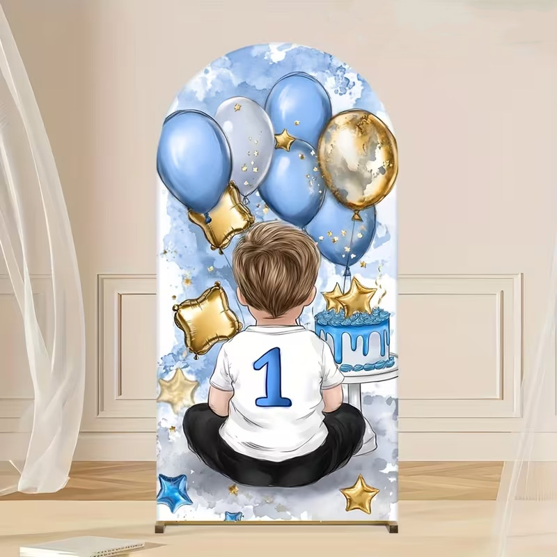 A Little Boy Pattern Arch Back – обзор и цена Dessert Table Backdrop