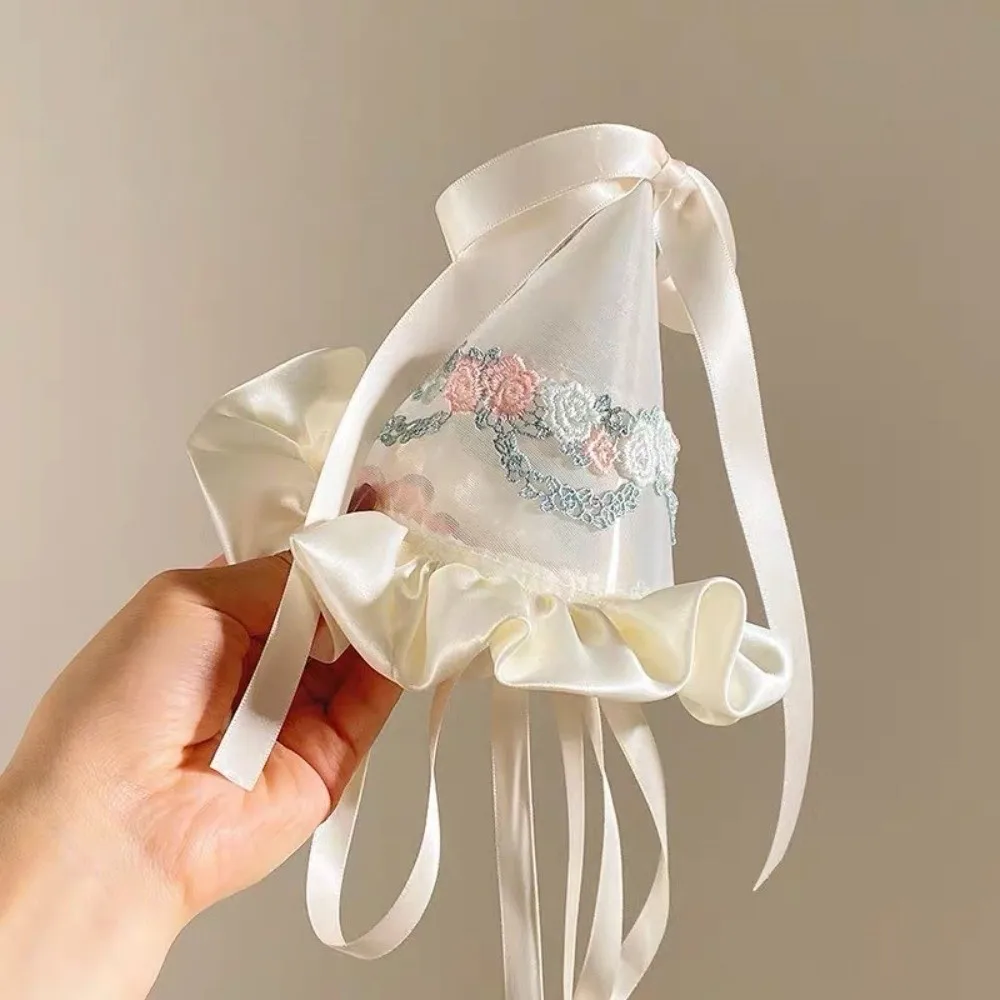 Cute Style Embroidery Mesh Bir – обзор и цена Party Hat Cone