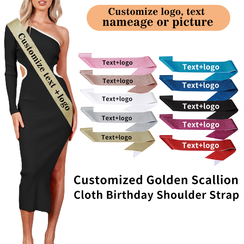Diy Custom Glitter Satin Sash  – обзор и цена Birthday Sash Glitter