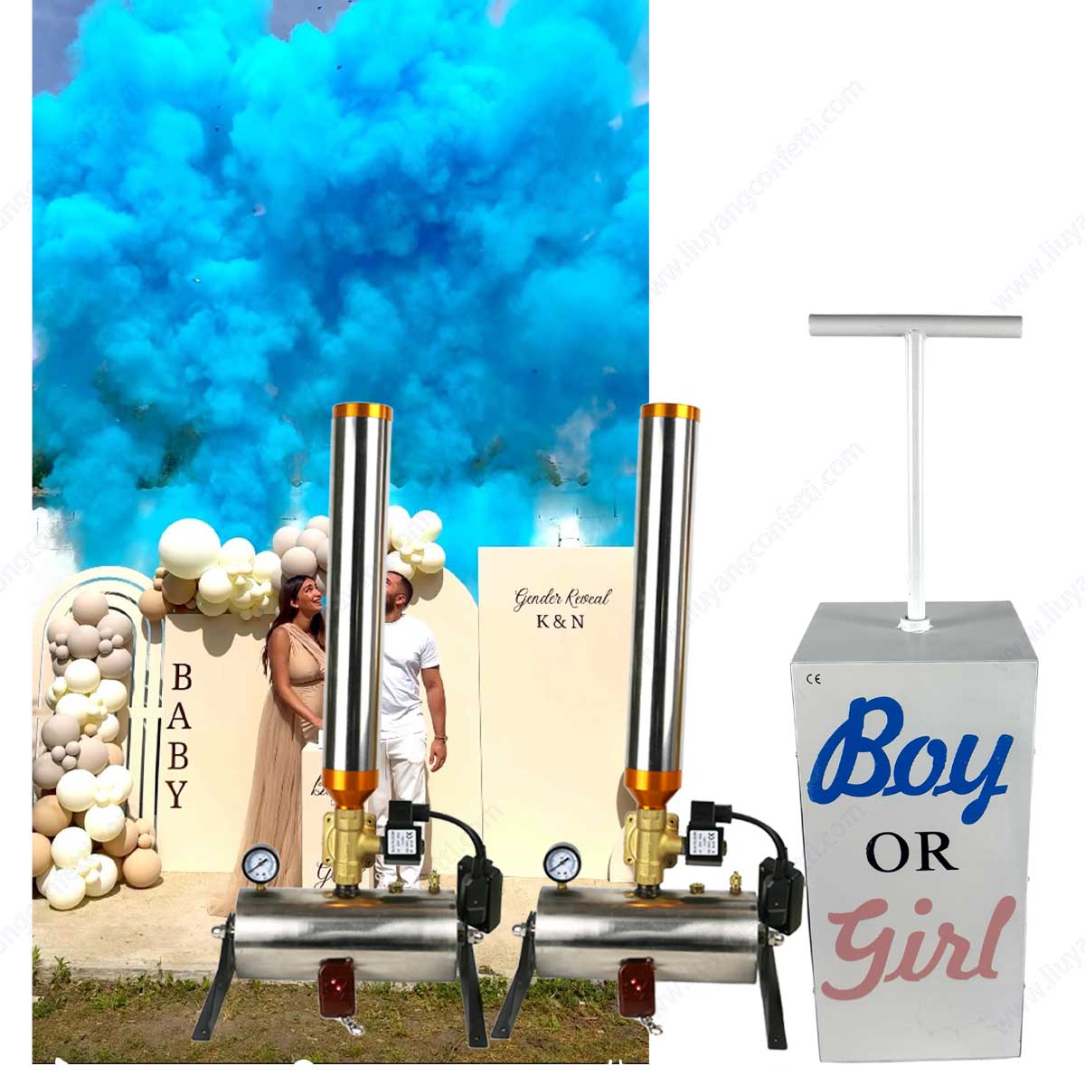 TNT Gender Reveal Electric Can – обзор и цена Confetti Cannon Tube